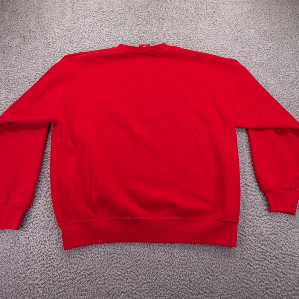 Vtg NFL Kansas City Chiefs Mens Large Red Graphic Crew Neck Sweatshirt - Picture 8 of 9